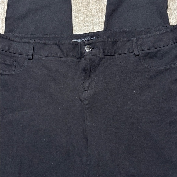 2X Maurice's sz 2 black stretch jeans pants skinny - Picture 2 of 4